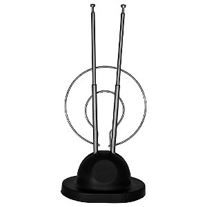 Antena Analógica para Televisão com Hastes Dupla Uhf Vhf