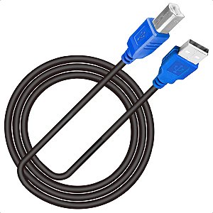 Cabo para Impressoras 2.0 Usb A Macho Usb B 1,5 Metros
