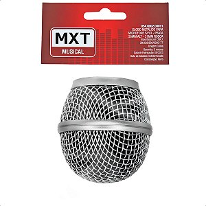 Grade Cromada Protetora Redonda Para Microfone