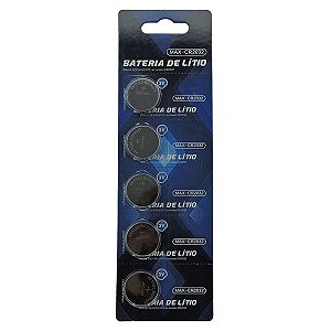 Bateria CR2032 Cartela com Cinco Unidades