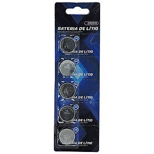 Baterias 3v Cr2016 Cartela Com 05 Unidades