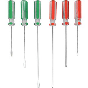Kit Ferramentas Chave 4 Fendas e 2 Philips Kit 6 Peças