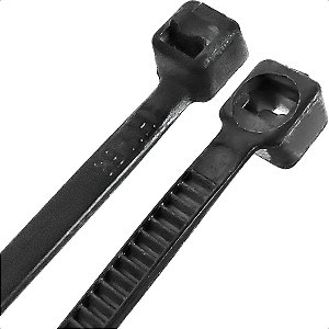 Abraçadeira Cinta Plástica Chicote 10cm Branca Kit 100 peças