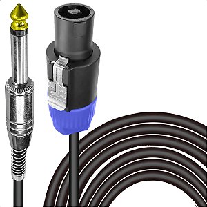 Cabo Speakon Macho Para P10 Mono Metal 10m
