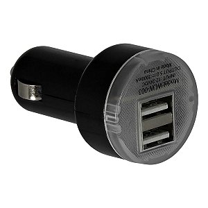 Carregador Veicular Adaptador Duplo USB 12v