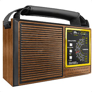 Rádio Livstar Cnn 2730ru Recarregável Am Fm 5w Rms 4 Ohms