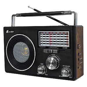 Rádio Retro Recarregável Cnn-686 Am Fm 3w Rms 4 Ohms