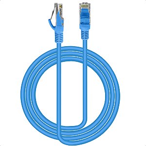 Cabo de Rede Montado Rj45 Azul 3,0 Metros