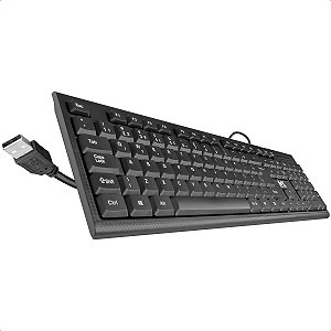 Teclado Com Fio Para Pc e Notebook Conexão Usb