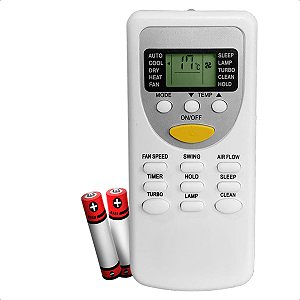 Controle Remoto Universal Compatível com Ar Condicionado York e Komeco