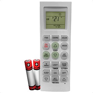 Controle Remoto Compatível com Ar Condicionado LG Smile