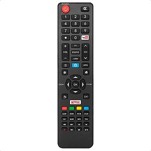 Controle Remoto Compatível com Tv Led Semp Ct-6841 com Netflix