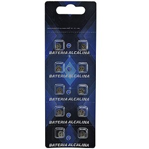 Baterias Alcalina Ag4 Lr626 1.5v Cartela Com 10 Unidades