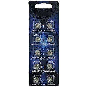 Baterias Alcalina Ag10 Lr1130 1.5v Cartela com 10 Unidades
