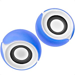 Kit 2 Caixa de Som Speaker para PC e Notebook Usb e P2 6w