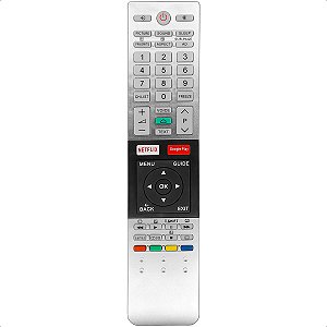 Controle Remoto Compatível com Tv Semp Toshiba Led Netflix Google Play