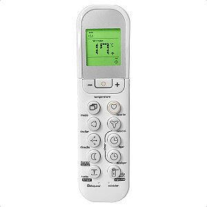 Controle Remoto Compatível com Ar Condicionado Midea Split Live W90 com Pilhas