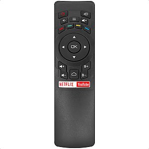 Controle Remoto Compatível com TV Multilaser LED Netflix e Youtube