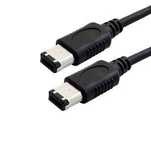 Cabo Firewire 6x6 Pinos com Conector Metálico 1,5 Metros