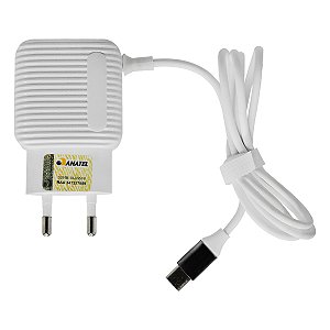 Carregador Tipo-C Rápido para Carregamento Usb Extra Branco