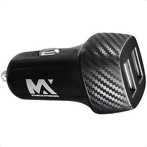 Carregador 12w Veicular Universal 2 Usb Turbo Portátil QC3