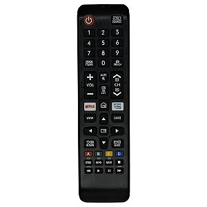 Controle Remoto Para Tv Samsung Netflix Smart + Pilhas
