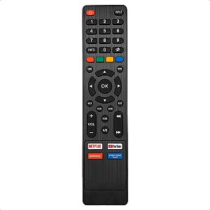 Controle Remoto Compatível com Tv Multilaser Netflix Youtube