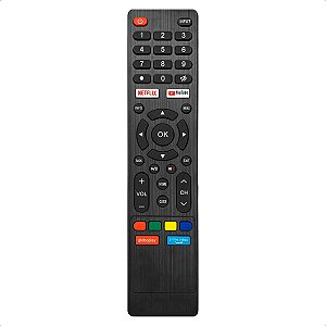 Controle Remoto Compatível com Tv Multilaser Tl020 Netflix