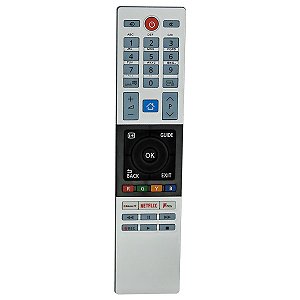 Controle Remoto Para Tv Semp Tcl Netflix + Pilhas