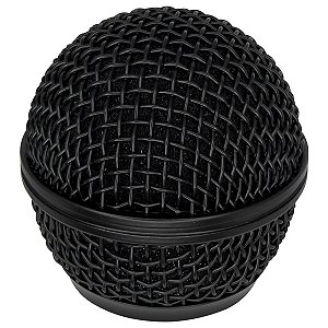 Grade Protetora Cabeça Para Microfone Preto
