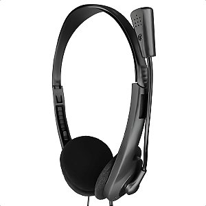 Fone de Ouvido Headset Simples Multimídia Com Microfone
