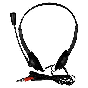 Fone de Ouvido Headset Simples Multimídia Com Microfone