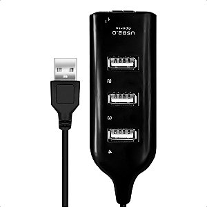 Hub Usb 4 Portas Usb 2.0 High Speed para Pc e Notebook