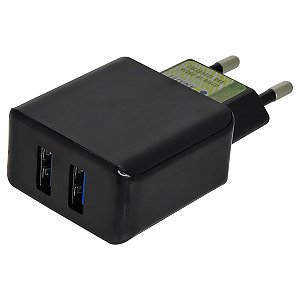 Fontre para Carregador Com 2 Usb Rapida Universal Bivolt
