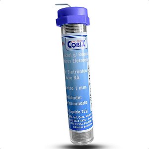 Tubo de Solda Estanho 1mm Resistente Cobix 22g