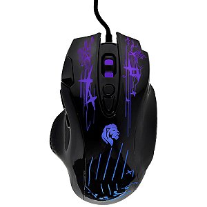 Mouse Gamer Rgb com Fio Reforçado Hayom 2400 Dpi
