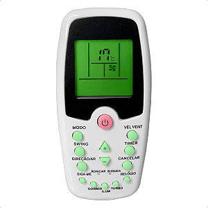 Controle Remoto Universal Compatível com Ar Condicionado Split Komeco