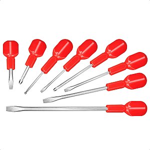 Kit Universal 8 Chaves 5 Chaves De Fenda E 3 Philips