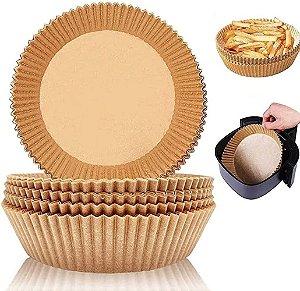 Cesto de Papel Descartável para Air Fryer Redonda