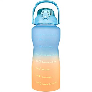 Garrafa Squeeze De Água Motivacional Para Academia 2000ml