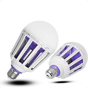 Lâmpada Repelente Mata Mosquito Pernilongo Luz Led 220w