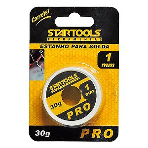 Carretel Fio de Estanho Para Solda Pro Startools 1mm 30g