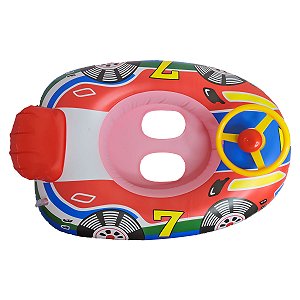 Boia De Corrida Com Volante E Buzina Para Diversão Infantil