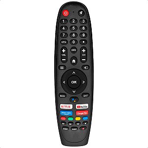 Controle Remoto Compatível com Tv Multilaser Netflix Youtube