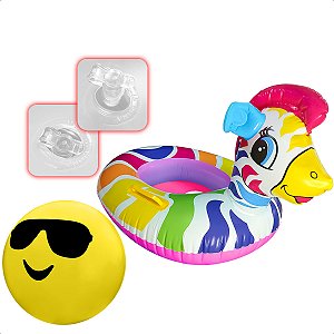 Kit De Brinquedos Aquáticos Com Boia Inflável E Bola Infantil