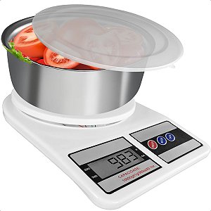 Kit Cozinha Potes Inox Com Tampas E Balança De Alta Precisão