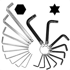 Kit De Ferramentas Prático Multiuso Para Chaves Torx E Allen