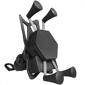 Suporte Para Celular Para Moto USB Para Telas de 4,0 a 6,5