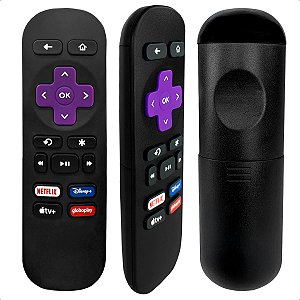 Controle Remoto Smart TV Compativel Box Roku Express 4K