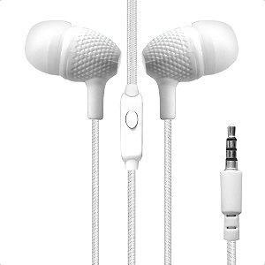 Fone de Ouvido Tipo P3 com Microfone 1M Intra-Articular Alta Qualidade